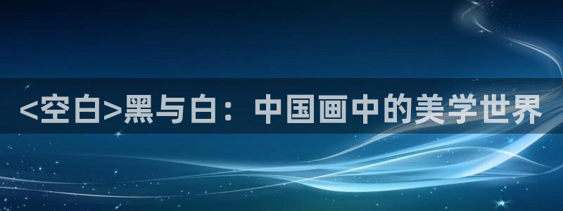 汗汗漫画51漫画网：<空白>黑与白：中国画中的美学世界